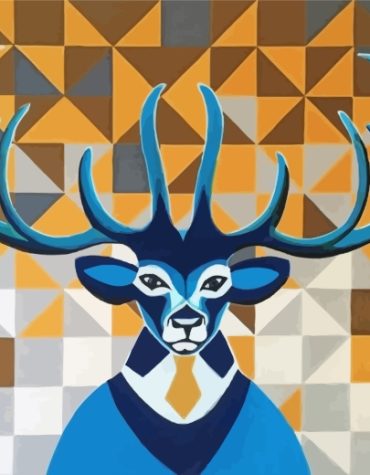 Abstract Deer Paint By Numbers