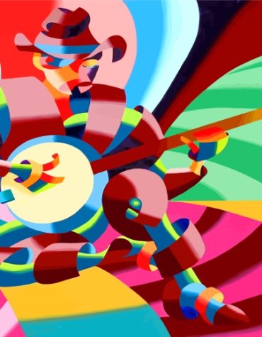 Colorful Cubism Musician Paint By Numbers