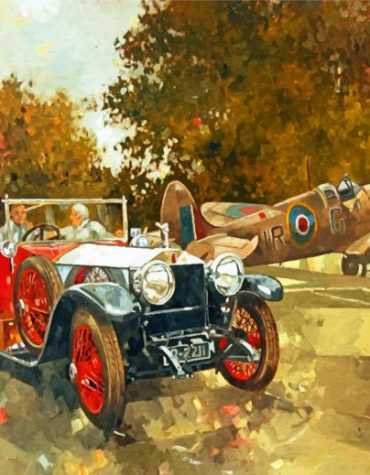 Retro Vintage Car Paint By Numbers