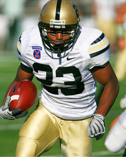 Finalizing American Football Player artwork