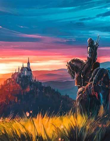 Aenami Witcher Stallions Paint By Numbers