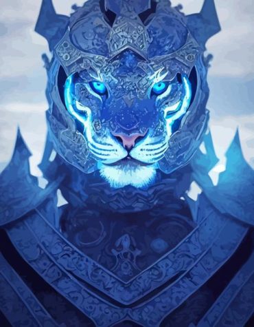 Aesthetic Warrior Tiger Paint By Numbers