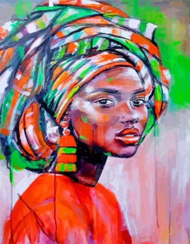 African Woman Paint By Numbers