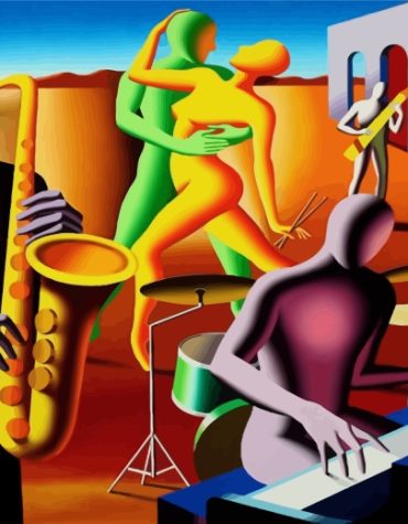 Dancers and Musicians Love Paint By Numbers