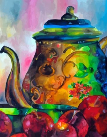 Colorful Abstract Teapot Paint By Numbers