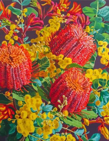 Aesthetic Acacia Flowers Paint By Numbers