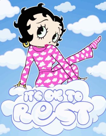 Charming Betty Boop Cartoon Paint By Numbers