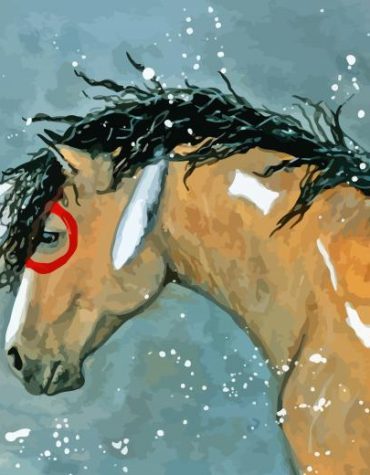Buckskin Horses Paint By Numbers