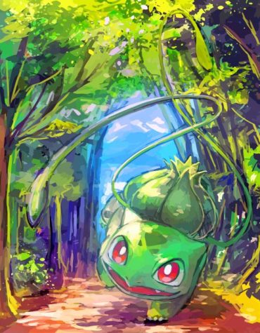 Aesthetic Bulbasaur Anime Paint By Numbers