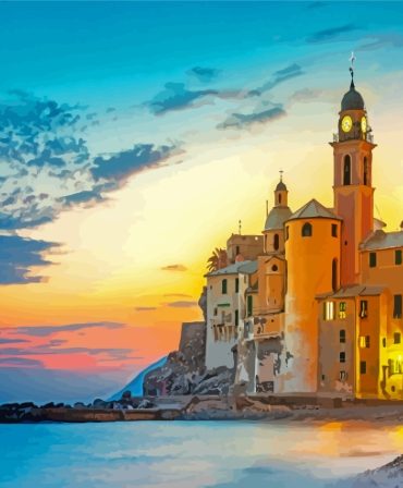 Camogli Sunset Paint By Numbers