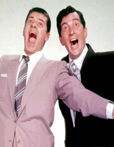 Dean Martin and Jerry Lewis Comedy Paint By Numbers