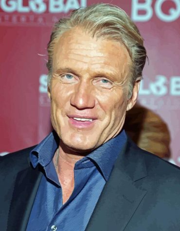 Aesthetic Dolph Lundgren Movie Star Paint By Numbers