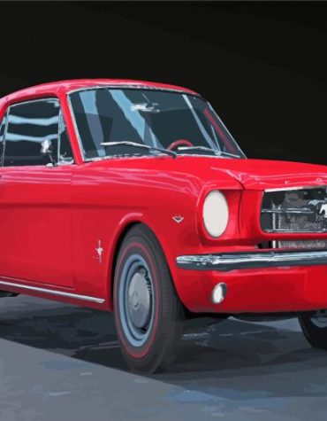 Classic Ford Mustang 65 Paint By Numbers