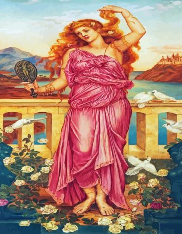 Aesthetic Vintage Helen Of Troy Paint By Numbers