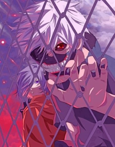 Ken Kaneki Tokyo Ghoul Paint By Numbers