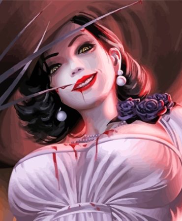 Resident Evil Lady Dimitrescu Paint By Numbers