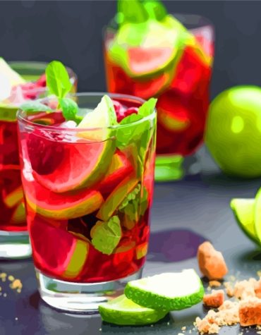 Aesthetic Mojito Creation Paint By Numbers