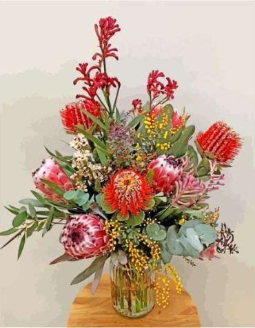 Native Bouquet Flower Paint By Numbers