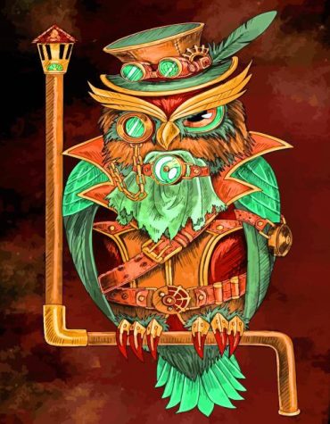 Aesthetic Owl Art Paint By Numbers