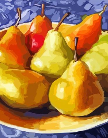 Aesthetic Pears Fruit Paint By Numbers