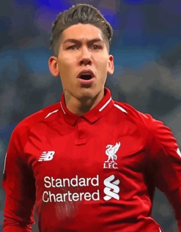 Roberto Firmino Football Portrait Paint By Numbers
