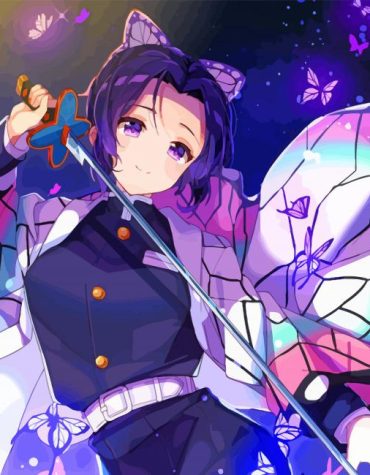 Aesthetic Shinobu Anime Paint By Numbers