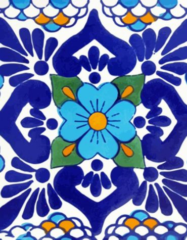 Aesthetic Mexican Talavera Paint By Numbers