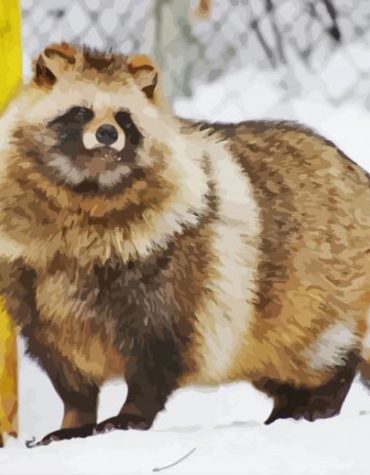 Aesthetic Tanuki Artwork Paint By Numbers