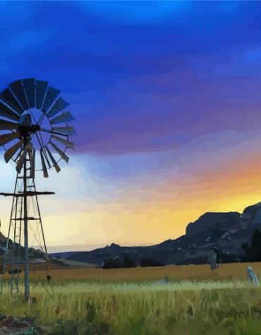 Aesthetic Sunset Silhouette Paint By Numbers