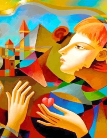 Aesthetic Couples Abstract Faces Paint By Numbers