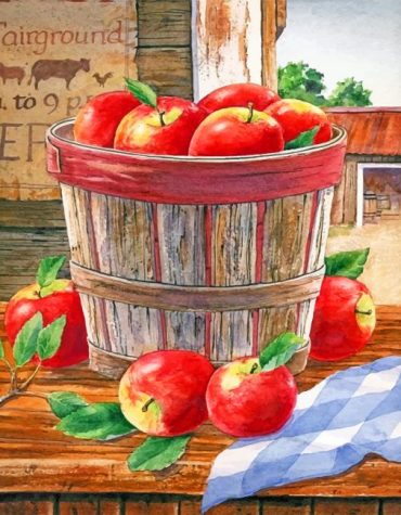 Aesthetic Red Apples Paint By Numbers