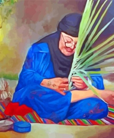 Elegant Arabic Matriarch Paint By Numbers