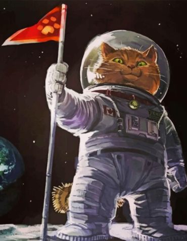 Fantasy Space Cat Paint By Numbers