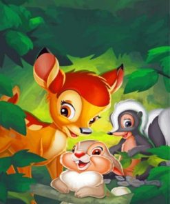 Bambi Disney Theme Paint By Numbers