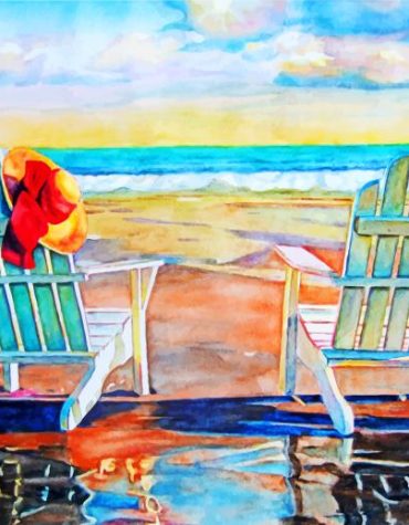 Aesthetic Beach Chair Collection Paint By Numbers