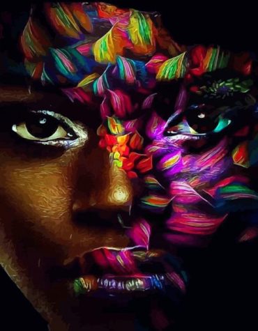 Aesthetic Colorful Woman Paint By Numbers