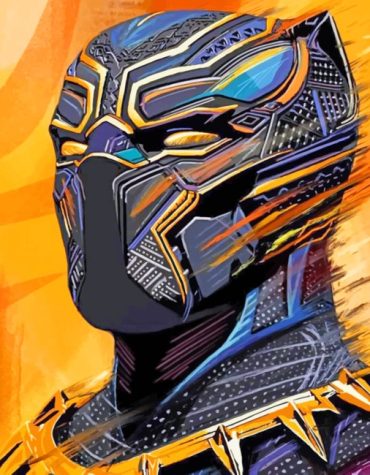 Black Panther Marvel Tribute Paint By Numbers