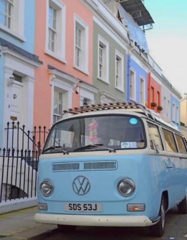 Aesthetic Volkswagen Blue Car Paint By Numbers