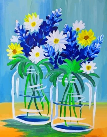 Aesthetic Texas Bluebonnet Paint By Numbers