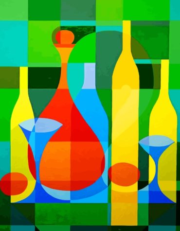 Aesthetic Bottle Cubism Paint By Numbers