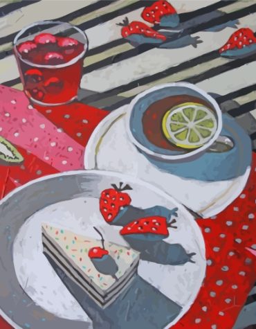 Aesthetic Tea Time Paint By Numbers