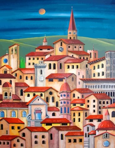 Aesthetic Houses Paint By Numbers