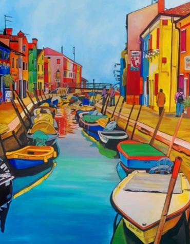 Aesthetic European Rivers Paint By Numbers