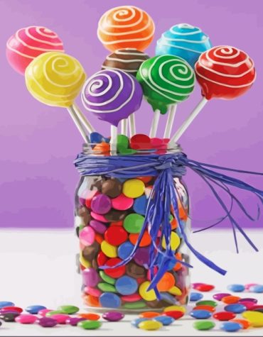 Aesthetic Candy Paint By Numbers