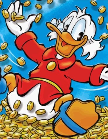 Aesthetic Scrooge McDuck Animation Paint By Numbers