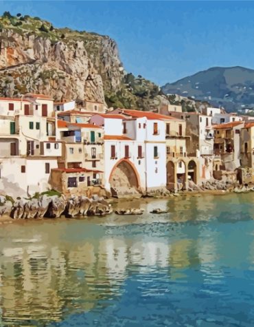Aesthetic Cefalu Italy Paint By Numbers