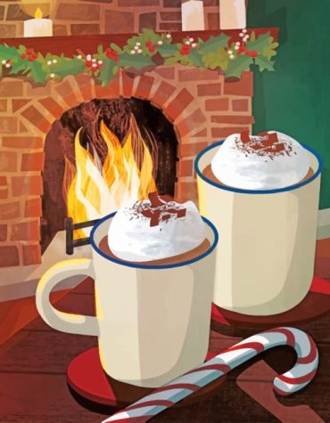 Aesthetic Christmas Drinks Paint By Numbers