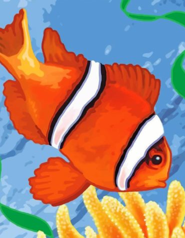 Aesthetic Clownfish Tropical Paint By Numbers