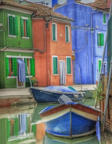 Aesthetic Italian Houses Paint By Numbers