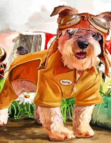 Aesthetic Dog Painting Paint By Numbers